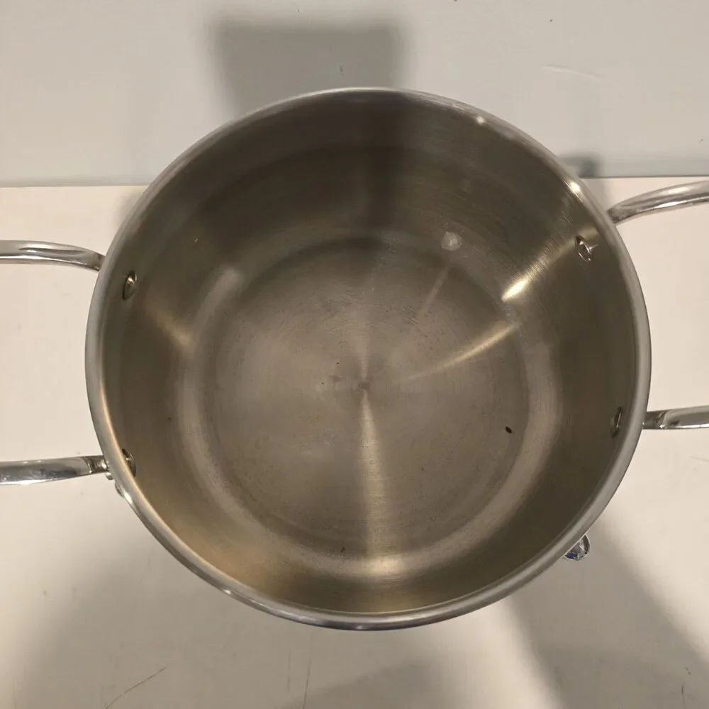 All-Clad 3 qt fondue set with stand and fondue forks Incomplete
